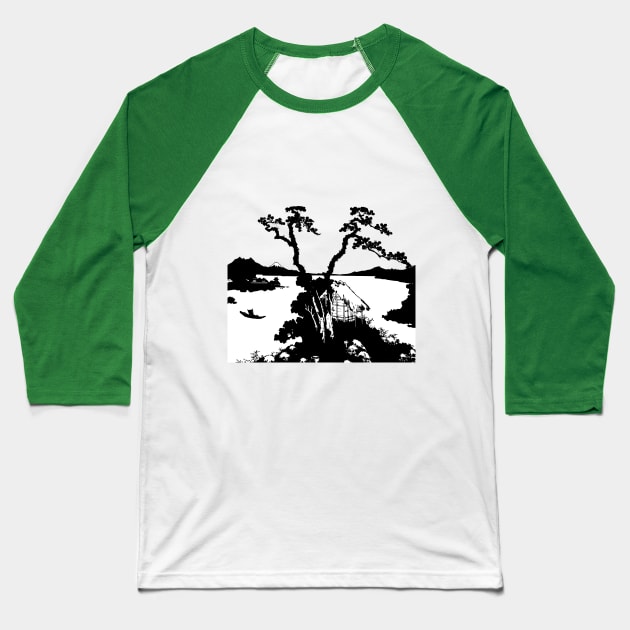 Lake Suwa Baseball T-Shirt by CathyCathou
